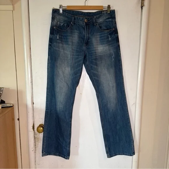 Buffalo David Bitton BDB Denim Blue Jeans Ruffler Basic | 32Wx32L - Picture 2 of 12